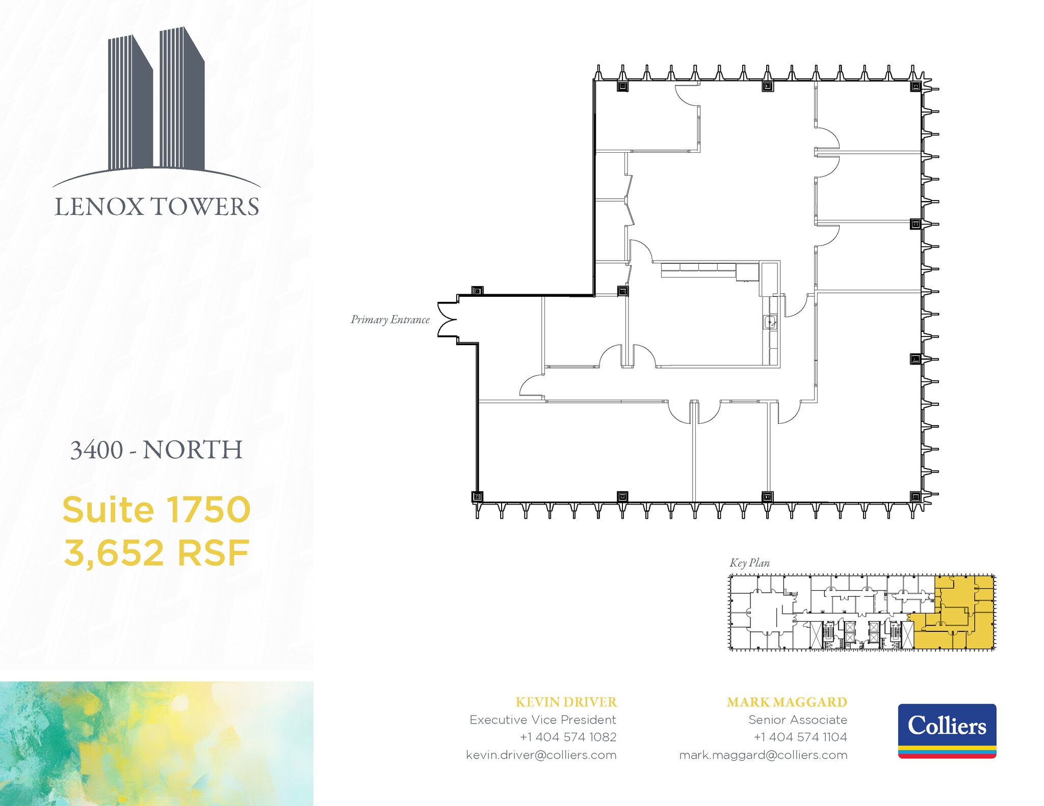 3400 Peachtree Rd NE, Atlanta, GA à louer Plan d’étage– Image 1 sur 1