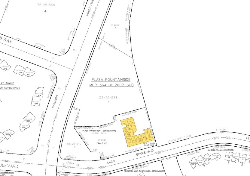 12625 N Saguaro Blvd, Fountain Hills, AZ à vendre - Plan cadastral – Image 3 sur 9