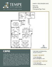 1400 E Southern Ave, Tempe, AZ à louer Plan d’étage– Image 1 sur 2