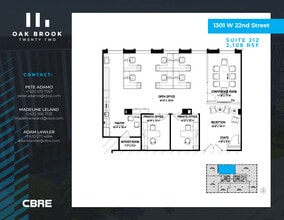 1301 W 22nd St, Oak Brook, IL à louer Plan d’étage– Image 1 sur 1