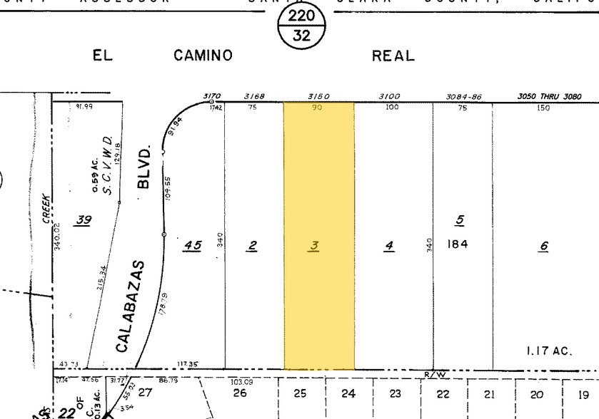 3148 El Camino Real, Santa Clara, CA à louer - Plan cadastral – Image 3 sur 17