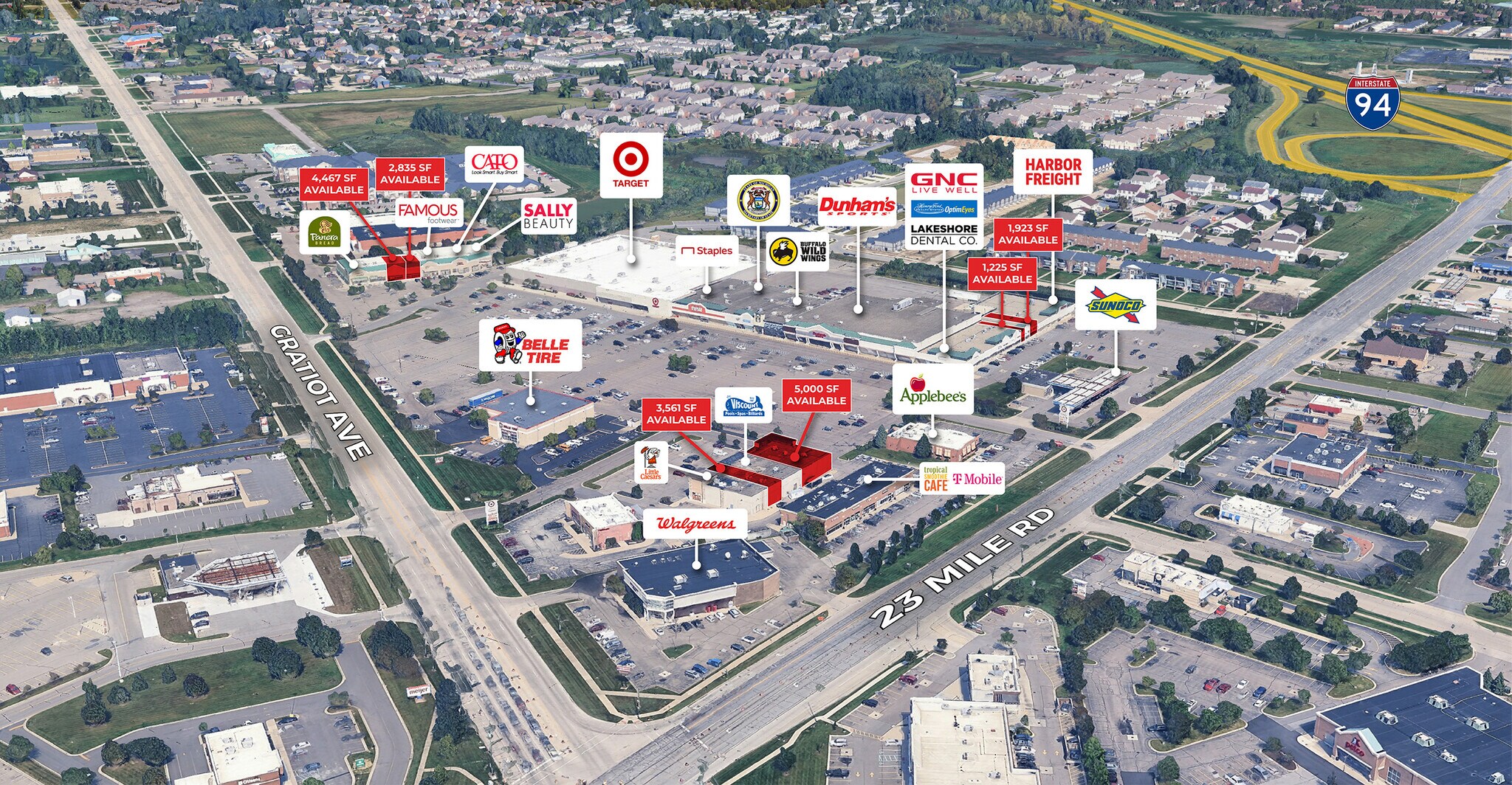 51328-51550 Gratiot Ave, Chesterfield, MI à louer Photo principale– Image 1 sur 6