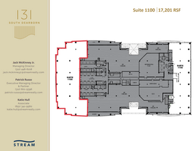 131 S Dearborn St, Chicago, IL à louer Plan d’étage– Image 1 sur 1