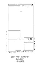 2401 W Behrend Dr, Phoenix, AZ à louer Plan d’étage– Image 1 sur 1