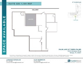 15310 Amberly Dr, Tampa, FL à louer Plan d’étage– Image 1 sur 1