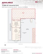 5041 Santa Fe Ave, Vernon, CA à louer Plan de site– Image 1 sur 2