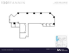 1301 Fannin St, Houston, TX à louer Plan d’étage– Image 1 sur 1