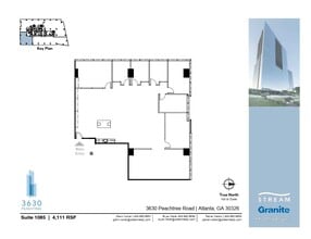 3630 Peachtree Rd NE, Atlanta, GA à louer Plan d’étage– Image 1 sur 1