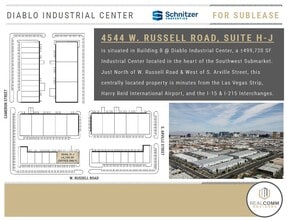 4544 W Russell Rd, Las Vegas, NV à louer Plan de site– Image 2 sur 4