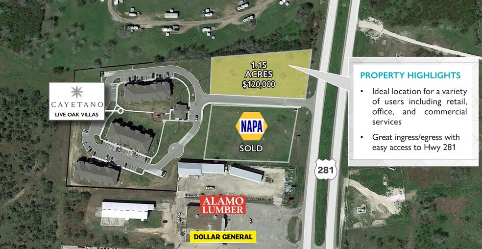 0 Hwy 281, George West, TX à vendre - Aérien – Image 2 sur 2