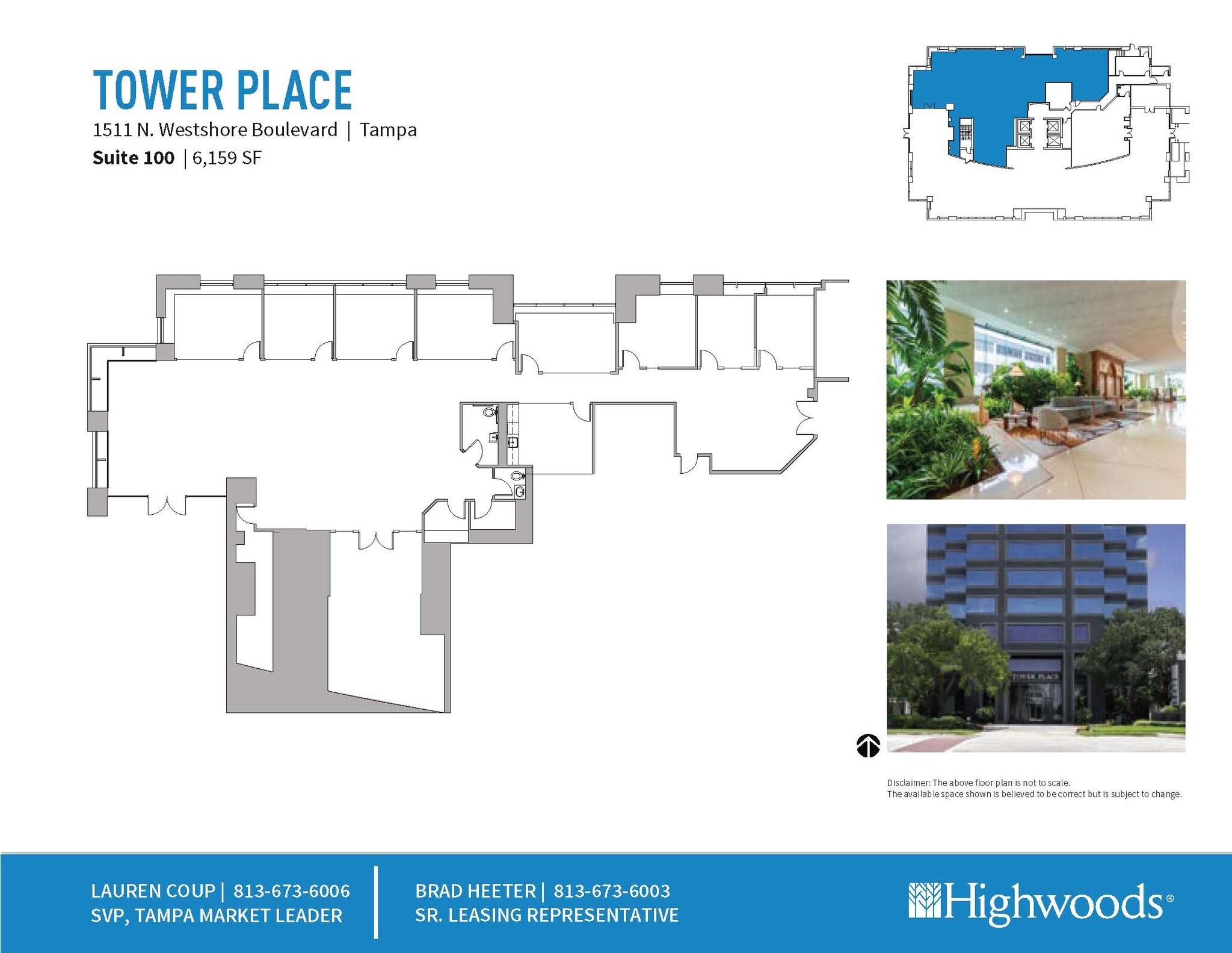 1511 N Westshore Blvd, Tampa, FL à louer Plan d’étage– Image 1 sur 1