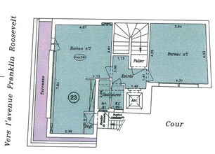 9 Avenue Franklin D. Roosevelt, Paris à louer Plan d’étage– Image 2 sur 2