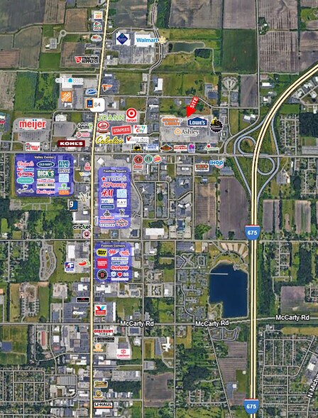 2268-2580 Tittabawassee Rd, Saginaw, MI à louer - Aérien – Image 2 sur 3