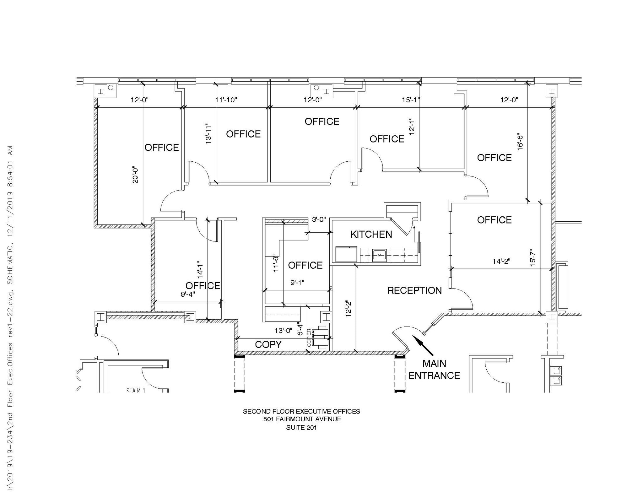 501 Fairmount Ave, Towson, MD à louer Plan d’étage– Image 1 sur 1