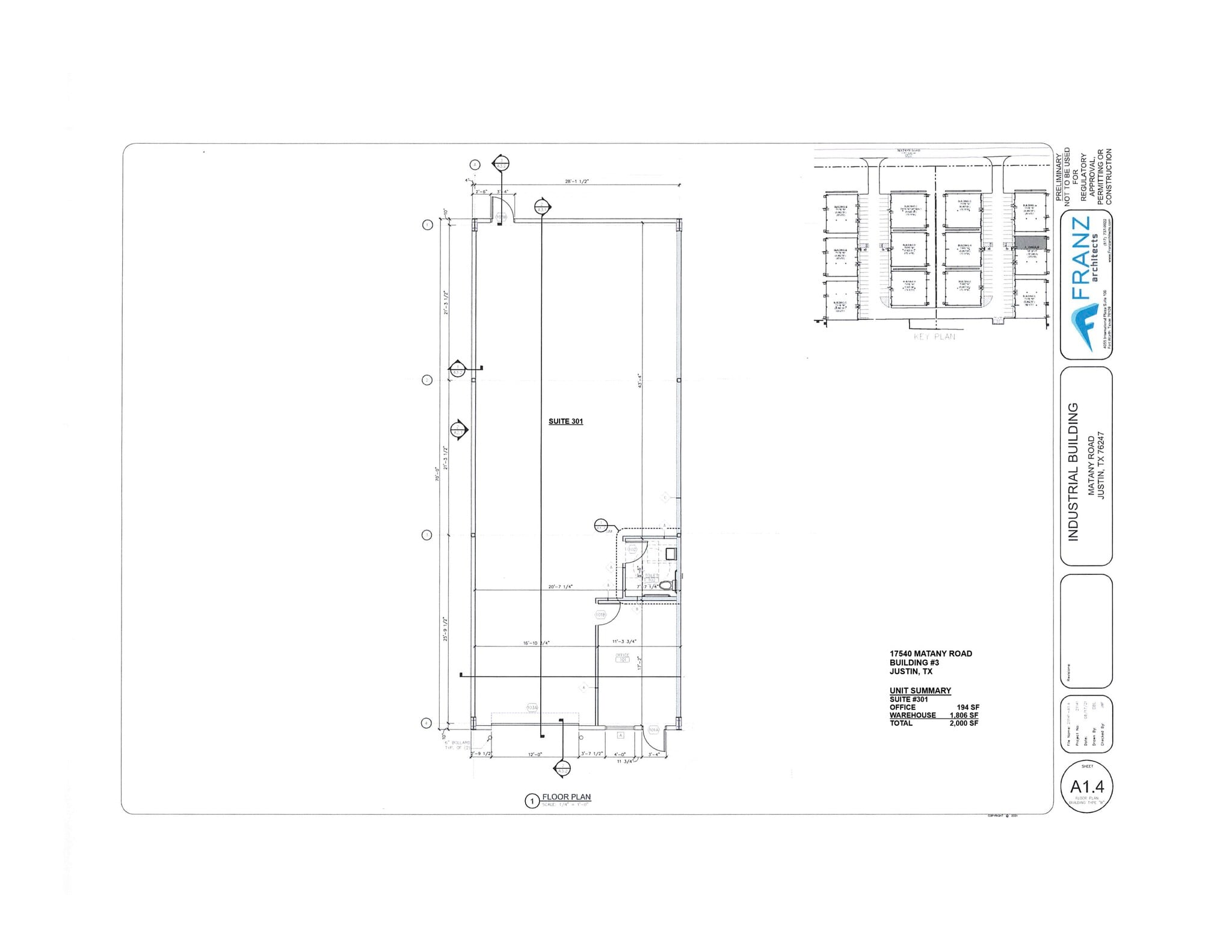 17540 Matany Rd, Justin, TX à louer Plan d’étage– Image 1 sur 1