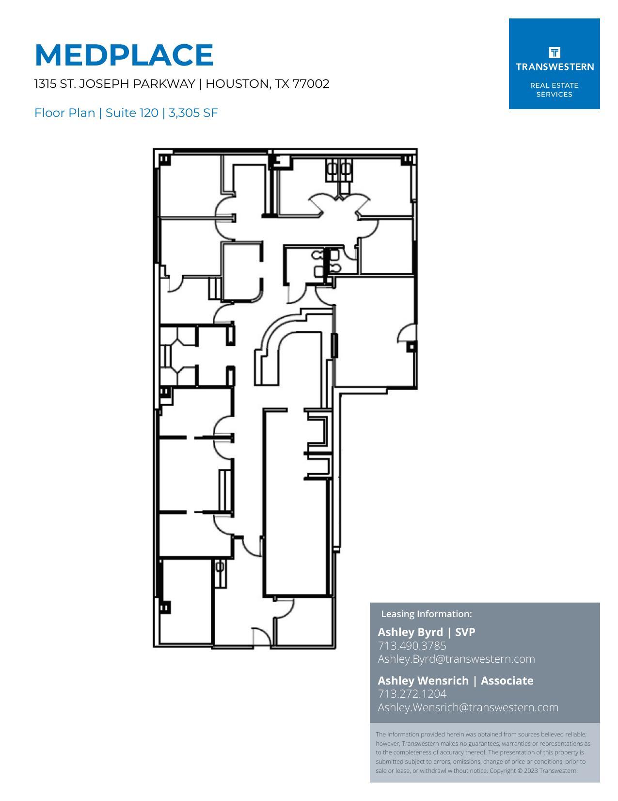 1315 St Joseph Pky, Houston, TX à louer Plan d’étage– Image 1 sur 1