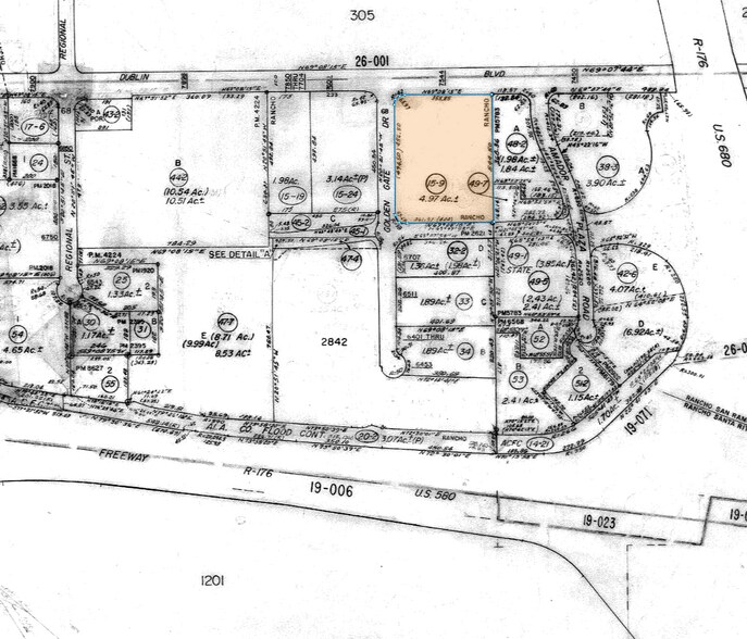 6775 Golden Gate Dr, Dublin, CA à louer - Plan cadastral – Image 2 sur 2