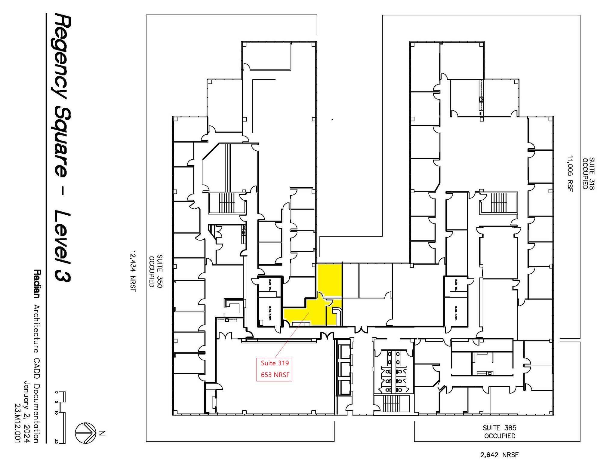 2901 Wilcrest Dr, Houston, TX à louer Plan d’étage– Image 1 sur 1