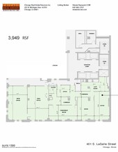 401 S LaSalle St, Chicago, IL à louer Plan d’étage– Image 1 sur 5