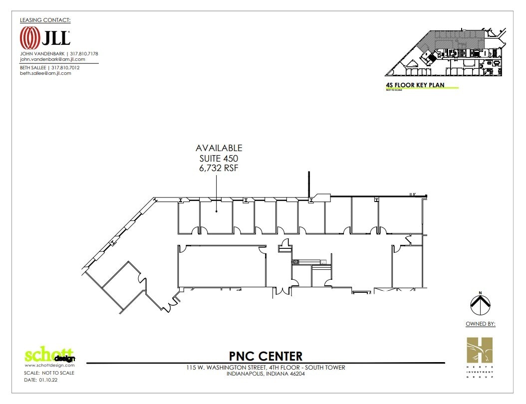 101-115 W Washington St, Indianapolis, IN à louer Plan d’étage– Image 1 sur 1