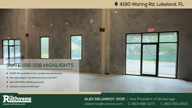 4190 Waring Rd, Lakeland, FL à louer - Vidéo sur l’annonce professionnelle 