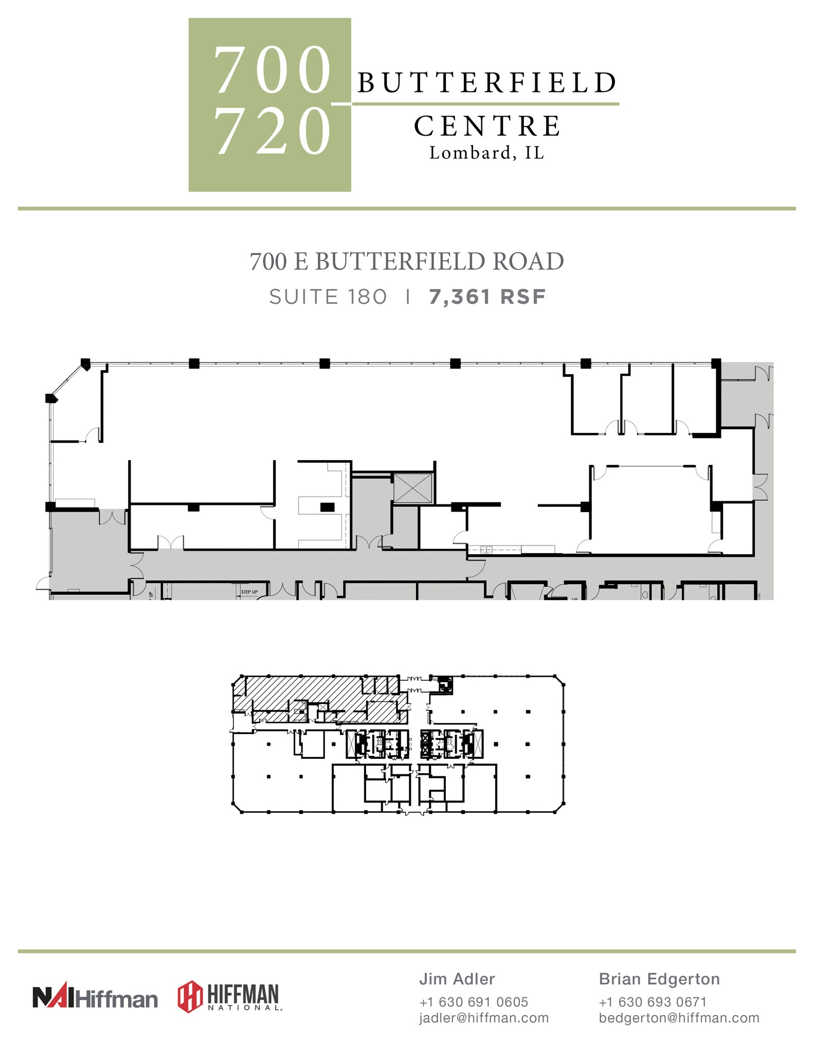 700 E Butterfield Rd, Lombard, IL à louer Plan d’étage– Image 1 sur 1