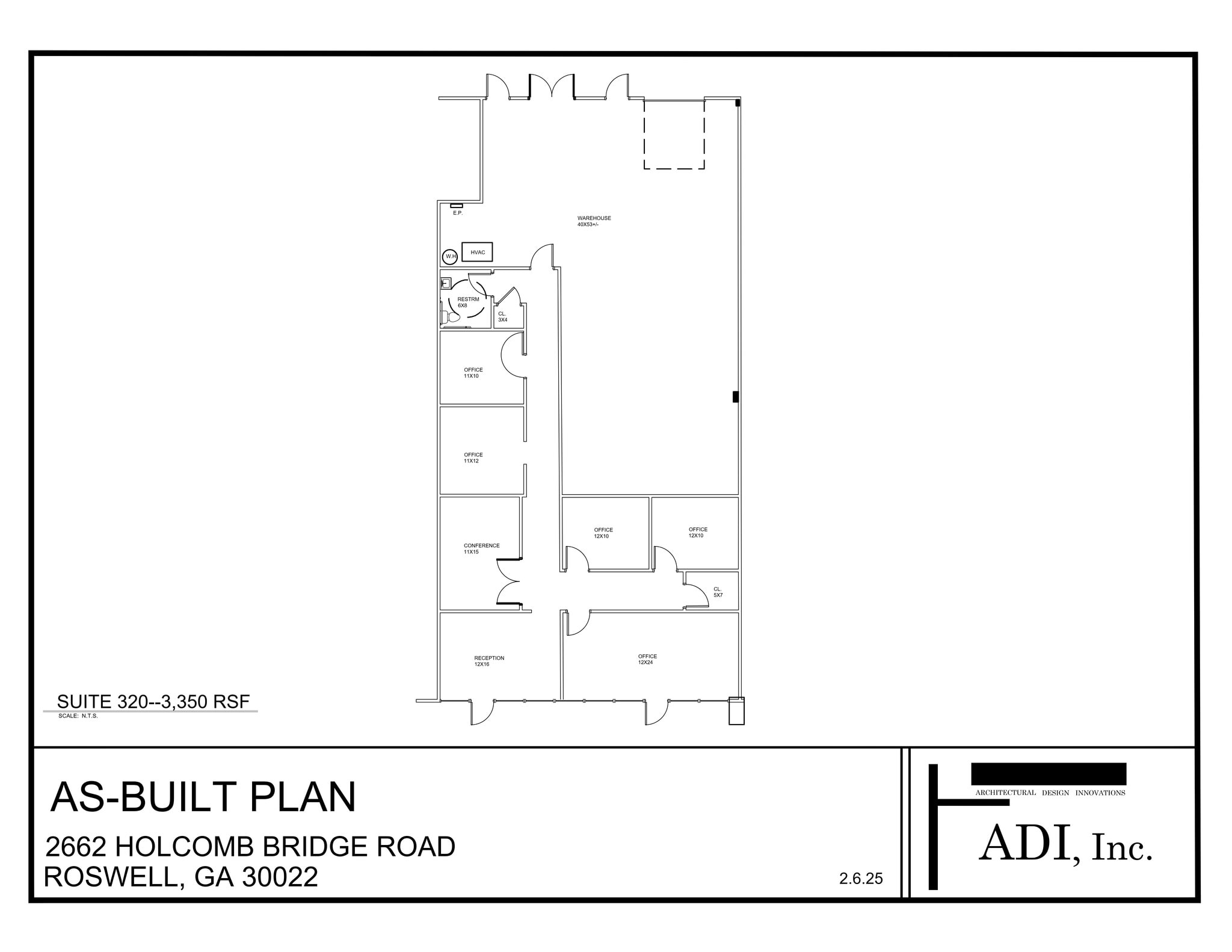 2660 Holcomb Bridge Rd, Roswell, GA à louer Plan de site– Image 1 sur 1