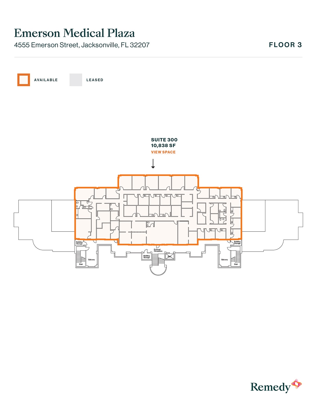 4555 Emerson Pky, Jacksonville, FL à louer Plan d’étage– Image 1 sur 11
