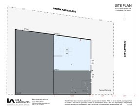 5722 Union Pacific Ave, Commerce, CA à louer Plan de site– Image 1 sur 1