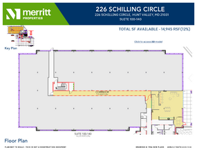 215 Schilling Cir, Hunt Valley, MD à louer Plan d’étage– Image 2 sur 2