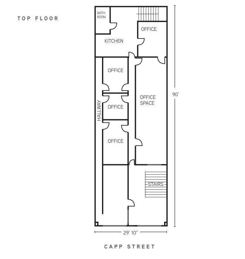 270-276 Capp St, San Francisco, CA à louer Plan d’étage– Image 1 sur 2