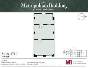 134 N LaSalle St, Chicago, IL à louer Plan d’étage– Image 1 sur 1