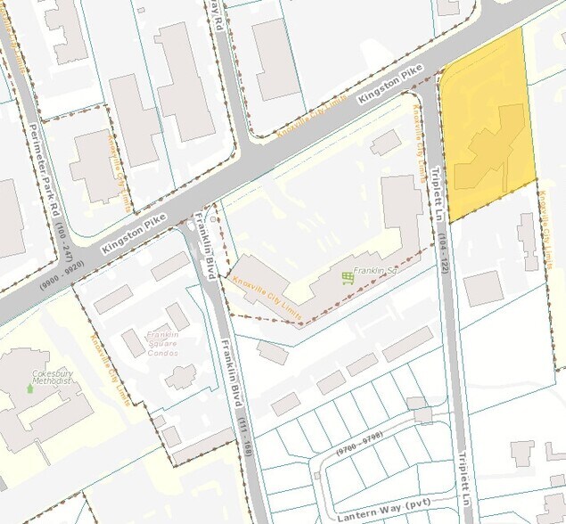 9724 Kingston Pike, Knoxville, TN à louer - Plan cadastral – Image 3 sur 3