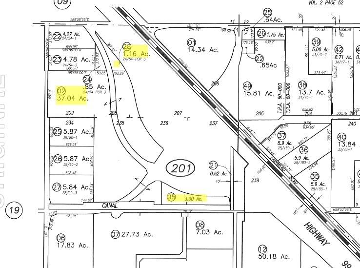 Road 19-and Avenue 21 1/2, Chowchilla, CA à vendre - Plan cadastral – Image 1 sur 1