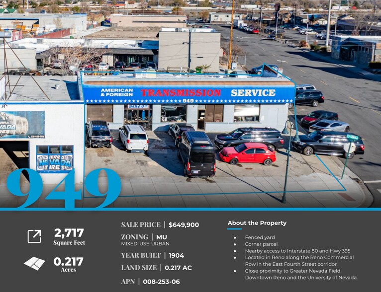 949 E 4th St, Reno, NV à vendre - Photo de l’immeuble – Image 2 sur 7
