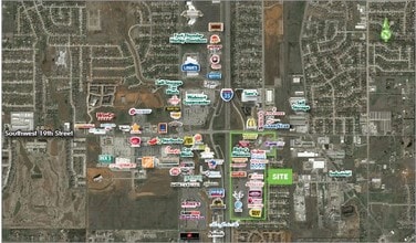 S I-35 Service Rd, Moore, OK - VUE AÉRIENNE  vue de carte