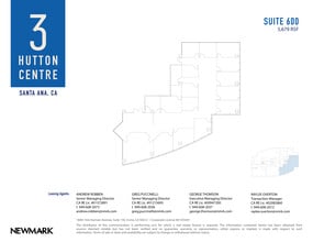 3 Hutton Centre Dr, Santa Ana, CA à louer Plan d’étage– Image 1 sur 2