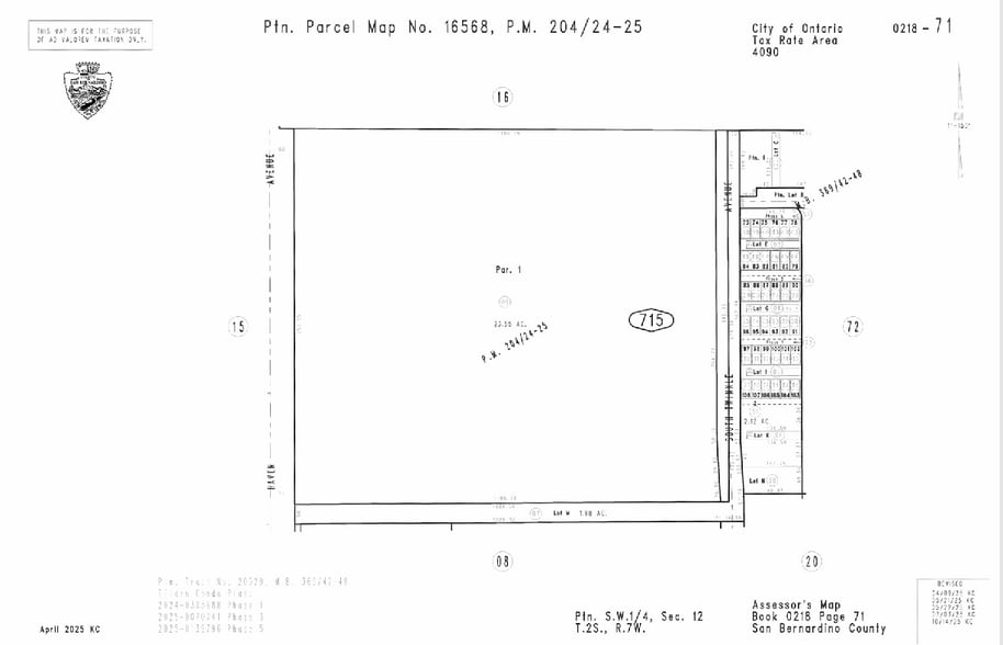 1 Haven Ave, Ontario, CA à vendre - Plan cadastral – Image 2 sur 9