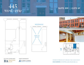 445 W Erie St, Chicago, IL à louer Plan d’étage– Image 1 sur 9