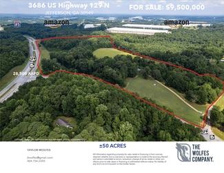 Plus de détails pour 3686 US-129, Jefferson, GA - Terrain à vendre