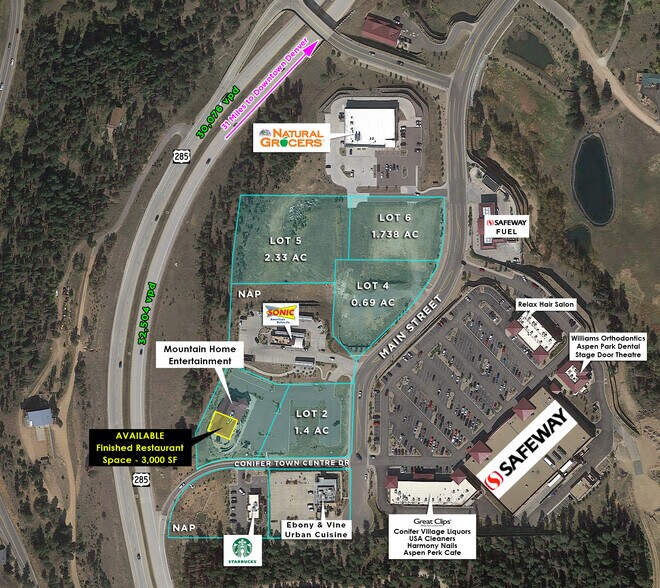 Highway 285 & Conifer Town Centre Drive, Conifer, CO à louer - Photo principale – Image 1 sur 2