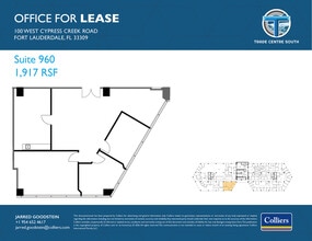 100 W Cypress Creek Rd, Fort Lauderdale, FL à louer Plan d’étage– Image 1 sur 1