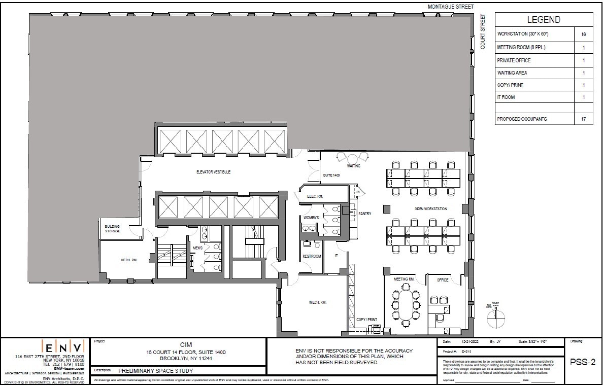 16 Court St, Brooklyn, NY à louer Plan d’étage– Image 1 sur 1