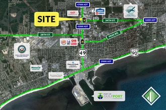 3505 25th Ave, Gulfport, MS - VUE AÉRIENNE vue de carte