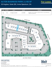 30 Hughes, Irvine, CA à louer Plan de site– Image 2 sur 2