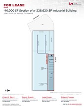 2640 E 45th St, Vernon, CA à louer Plan de site– Image 2 sur 2