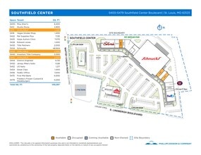 5406-5458 S Lindbergh Blvd, Saint Louis, MO à louer Plan de site– Image 1 sur 1