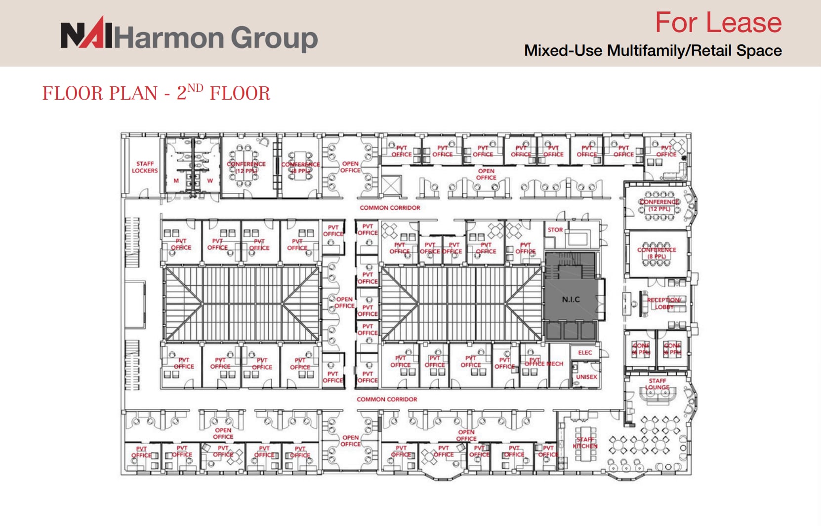 518-520 Madison Ave, Toledo, OH à louer Plan d’étage– Image 1 sur 1