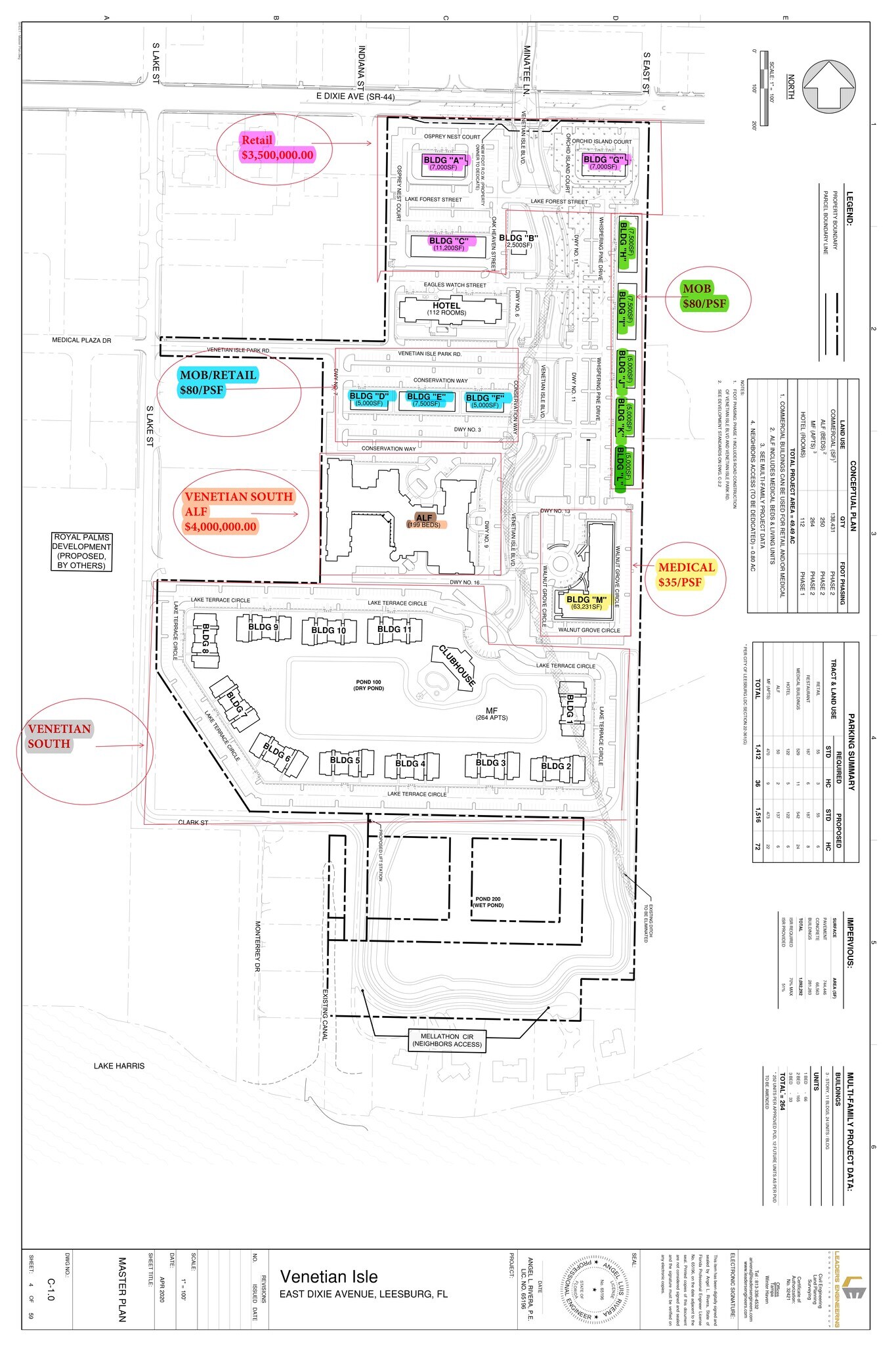 Venetian Isles Road park, Leesburg, FL à louer Plan de site– Image 1 sur 3