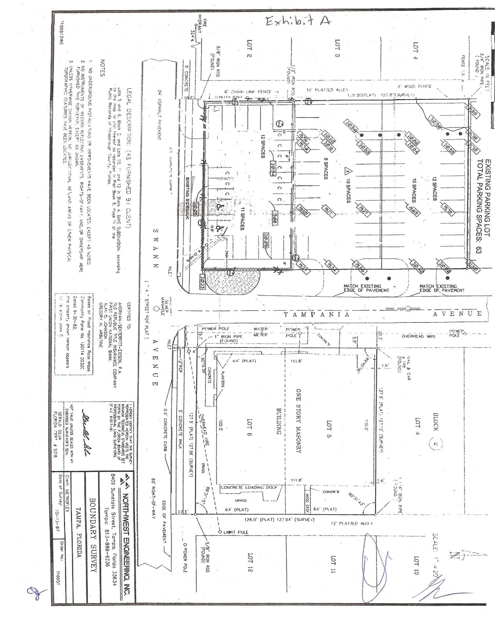 2511 W Swann Ave, Tampa, FL à louer Plan de site– Image 1 sur 5